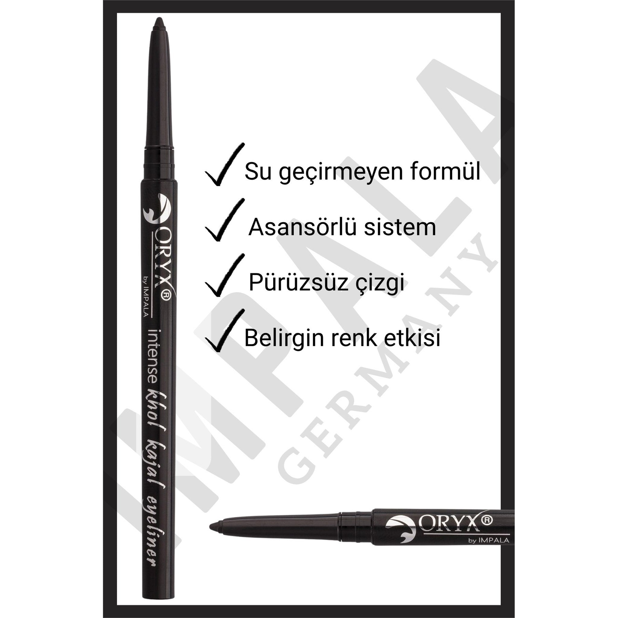 ORYX KHOL KAJAL Göz Kalemi No:1 Siyah-Yeşil