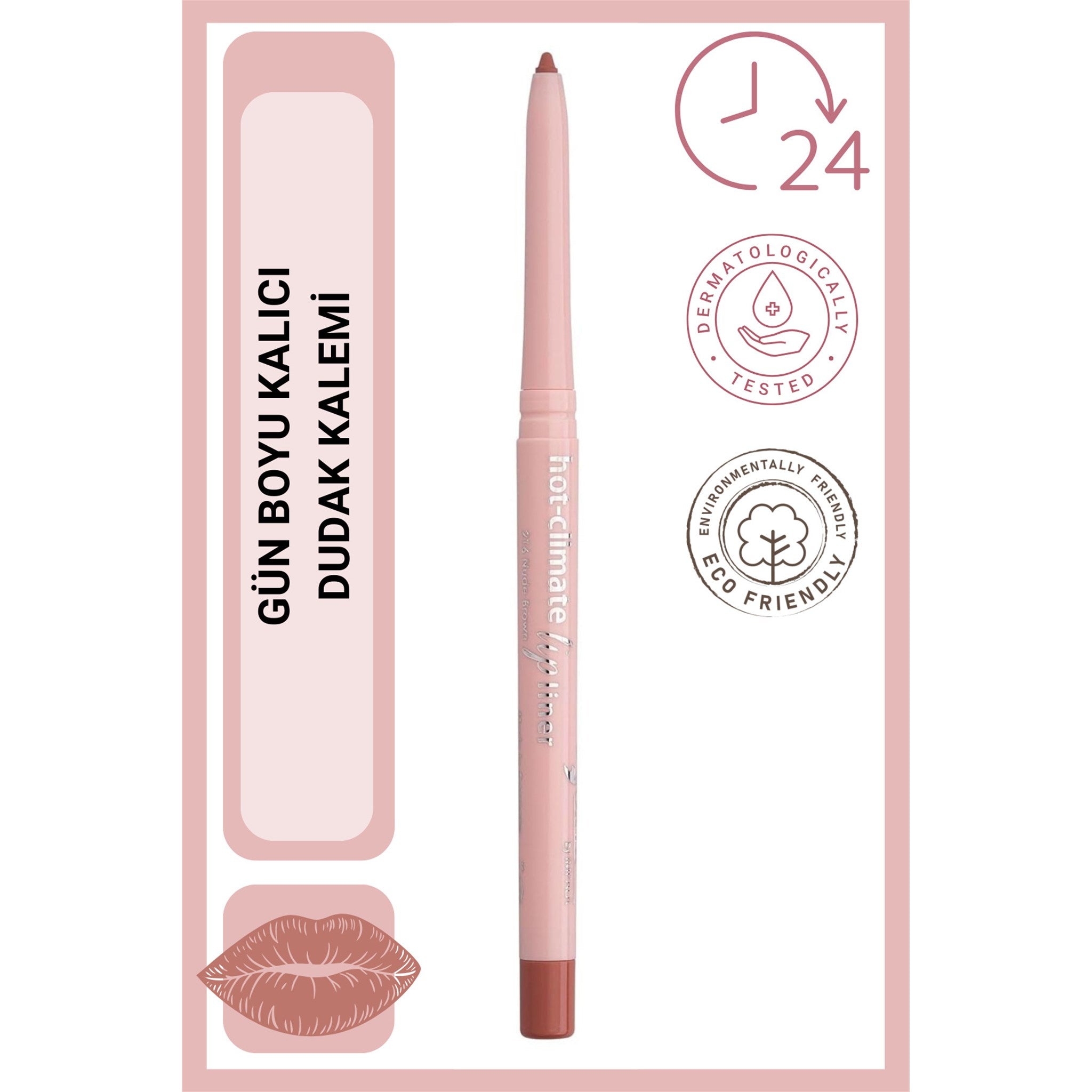 ORYX Lip Pencil Hot-Climate No: 201 Gül Kurusu