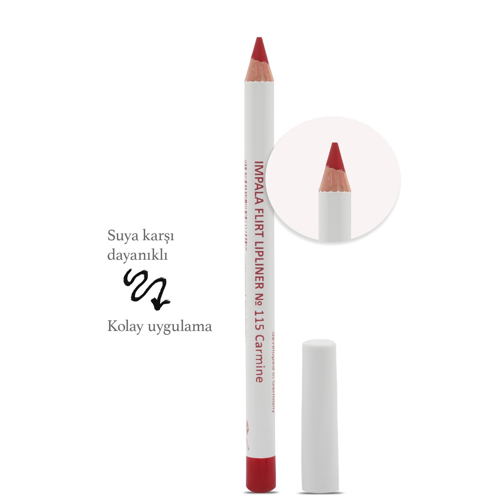 Dudak Kalemi - Flirt Pencil Lipliner No: 115(KARMEN KIRMIZI)