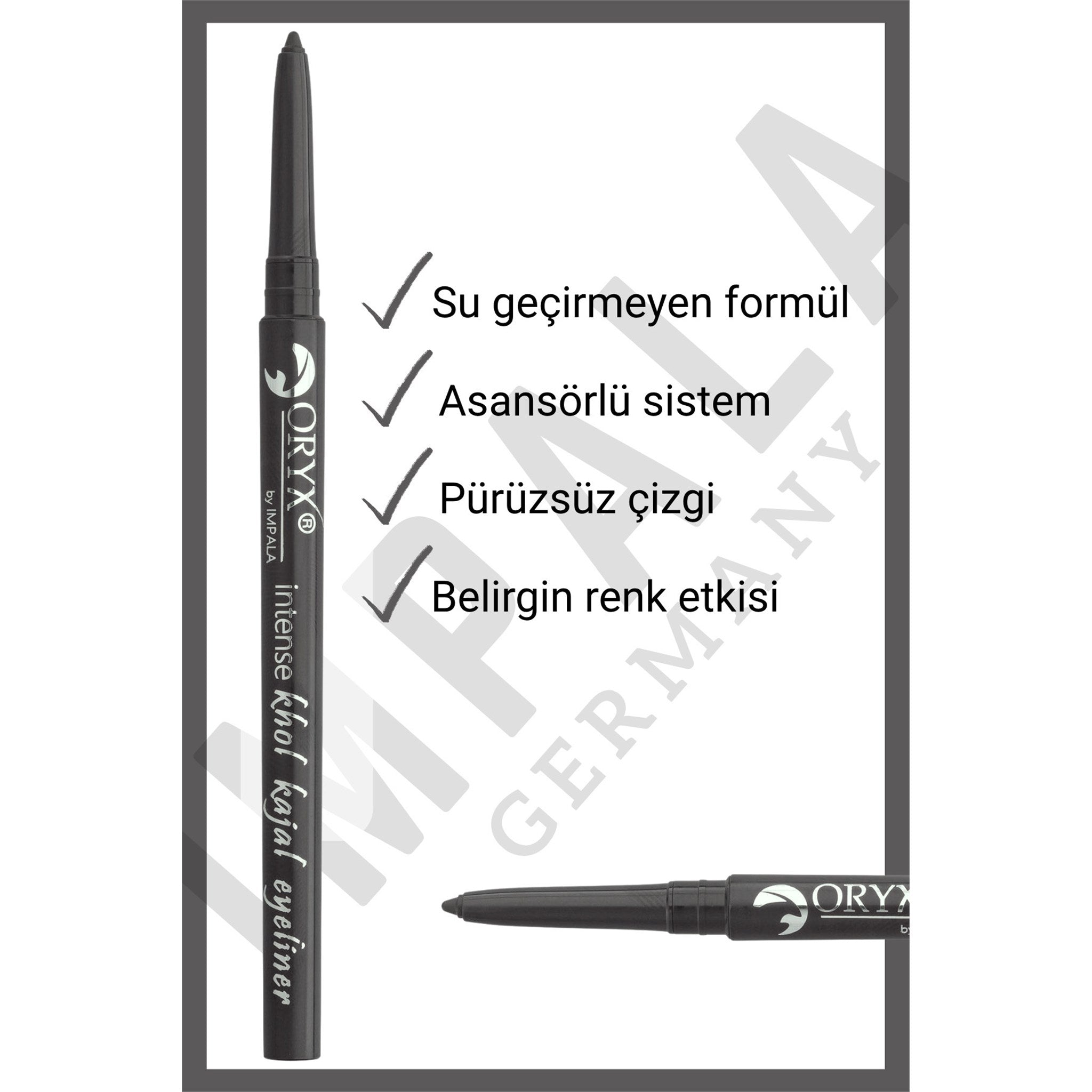 ORYX KHOL KAJAL Göz Kalemi No:1 Siyah-Yeşil