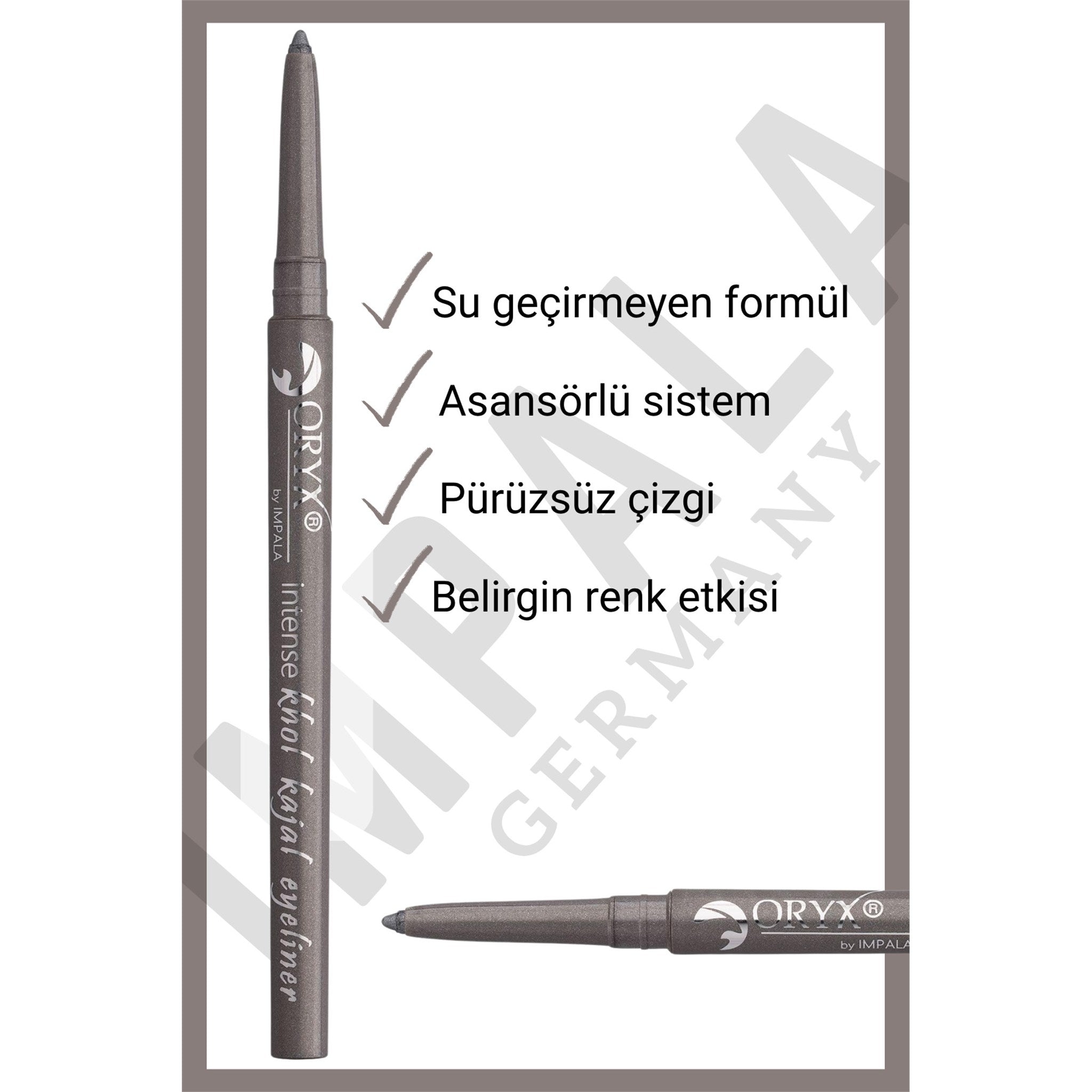 ORYX KHOL KAJAL Göz Kalemi No:5 Dumanlı Gümüş