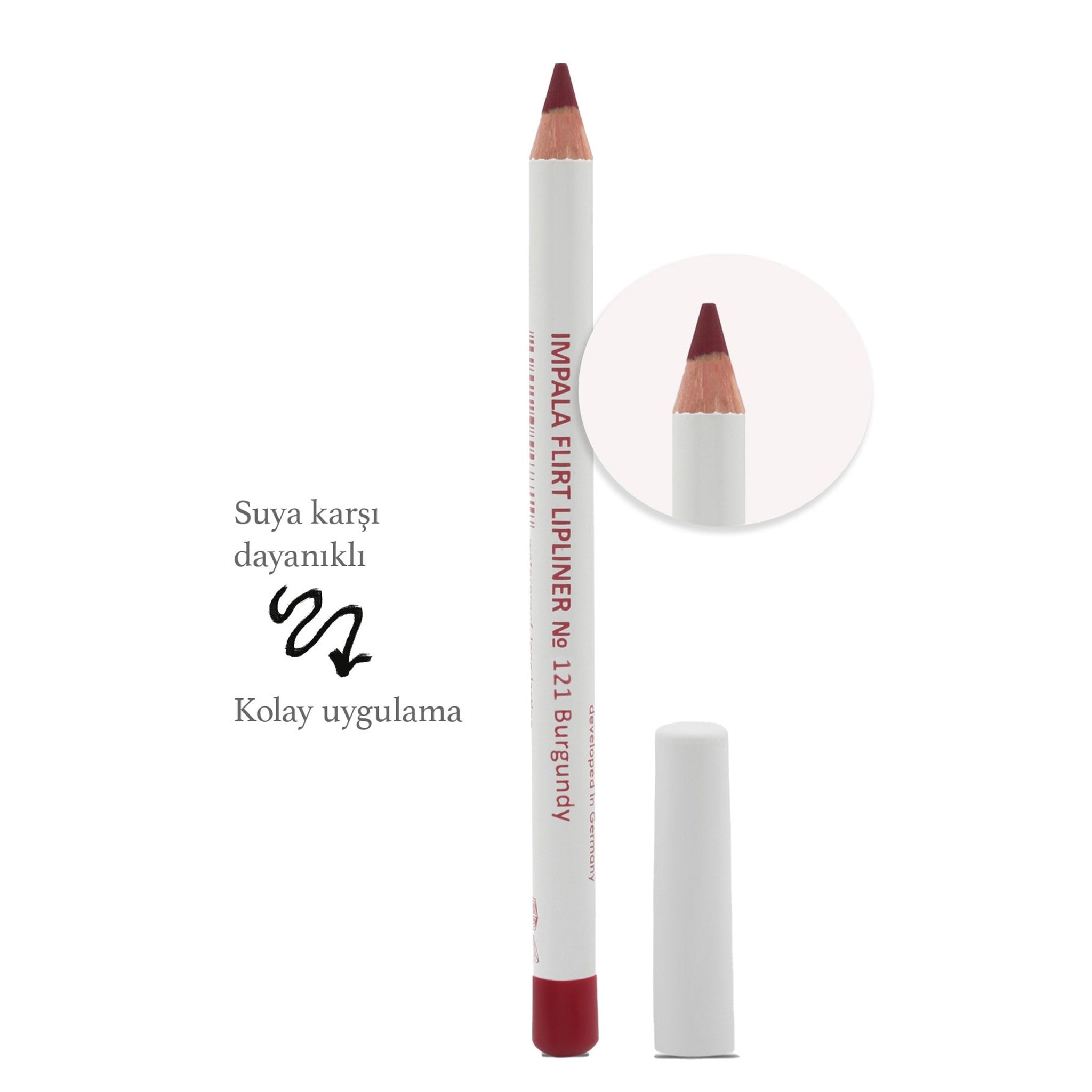 Dudak Kalemi - Flirt Pencil Lipliner No: 121 (BORDO)