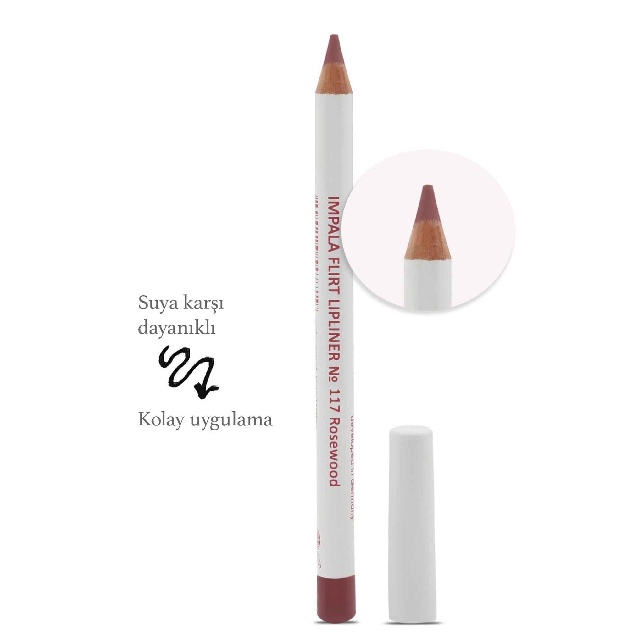 Dudak Kalemi - Flirt Pencil Lipliner No: 117(GÜL AĞACI RENGİ)