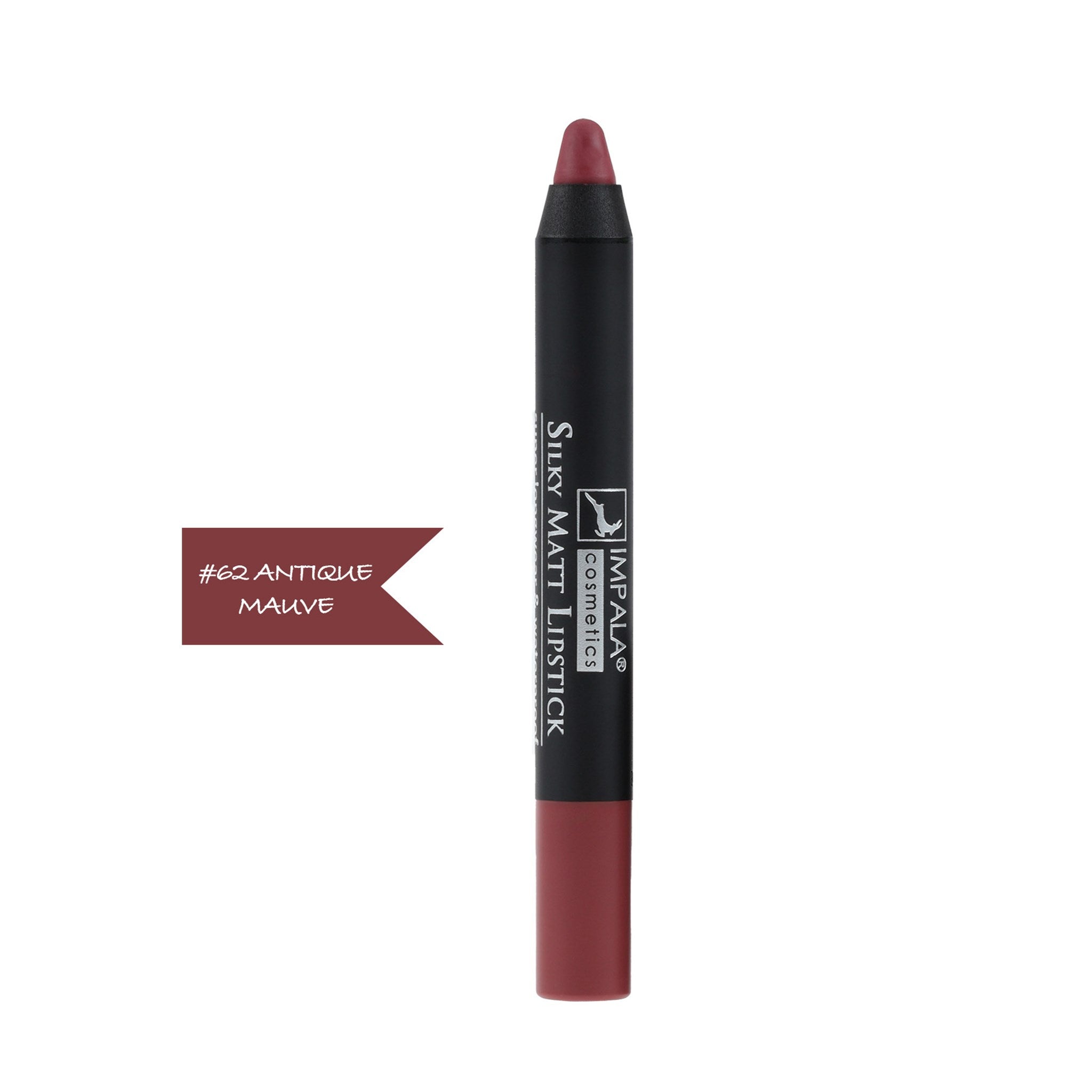 Dudak Kalemi - Silky Matt Lipstick - Uzun Süre Kalıcı & Suya Dayanıklı No 62 antique mauve