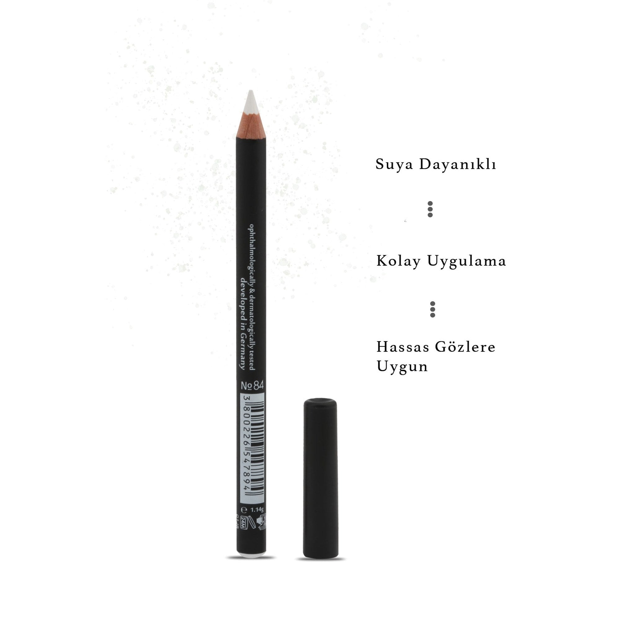 Göz Kalemi - KHOL KAJAL EYE PENCIL No: 84 optic white (OPTİK BEYAZ)