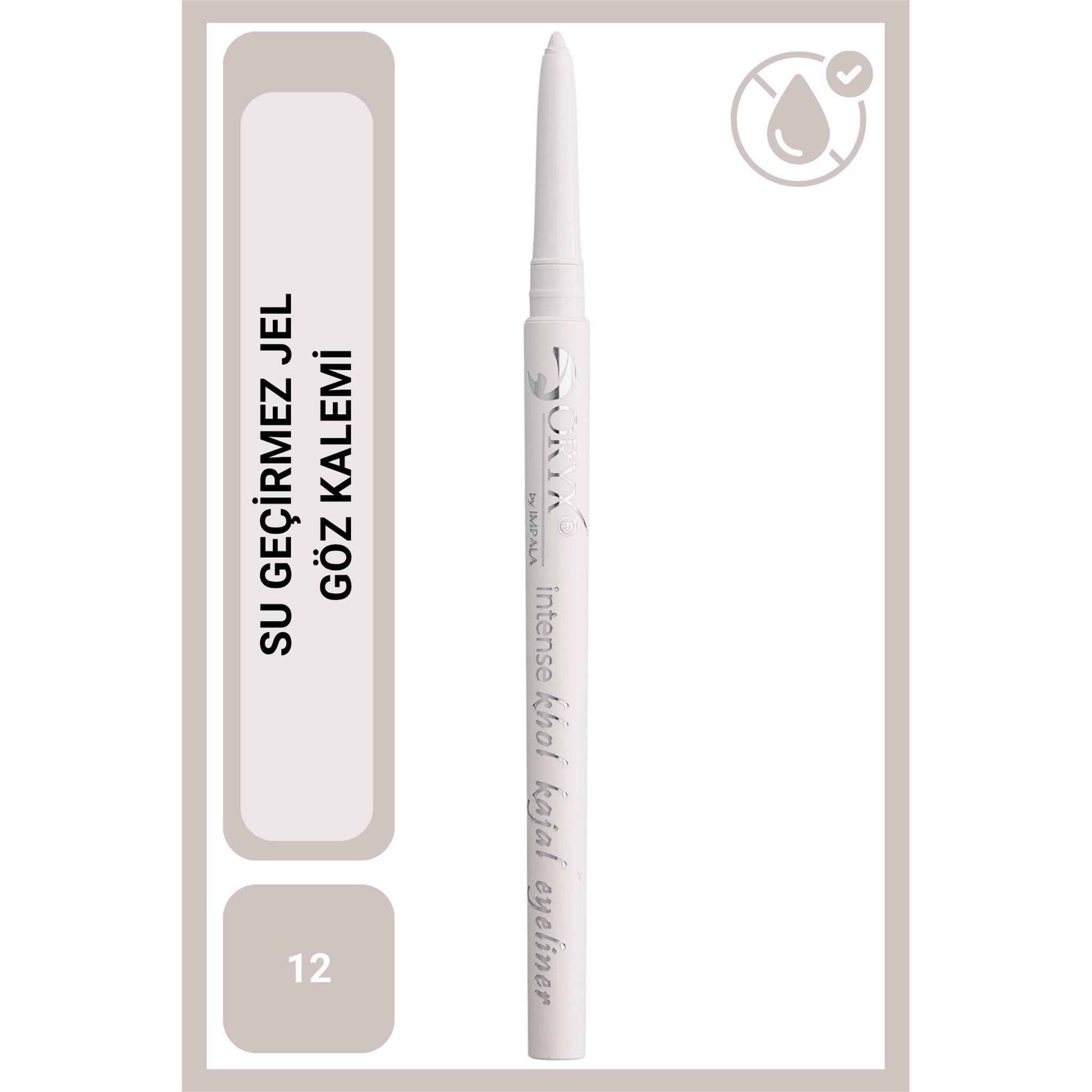 ORYX KHOL KAJAL Göz Kalemi No.12 Canlı Beyaz