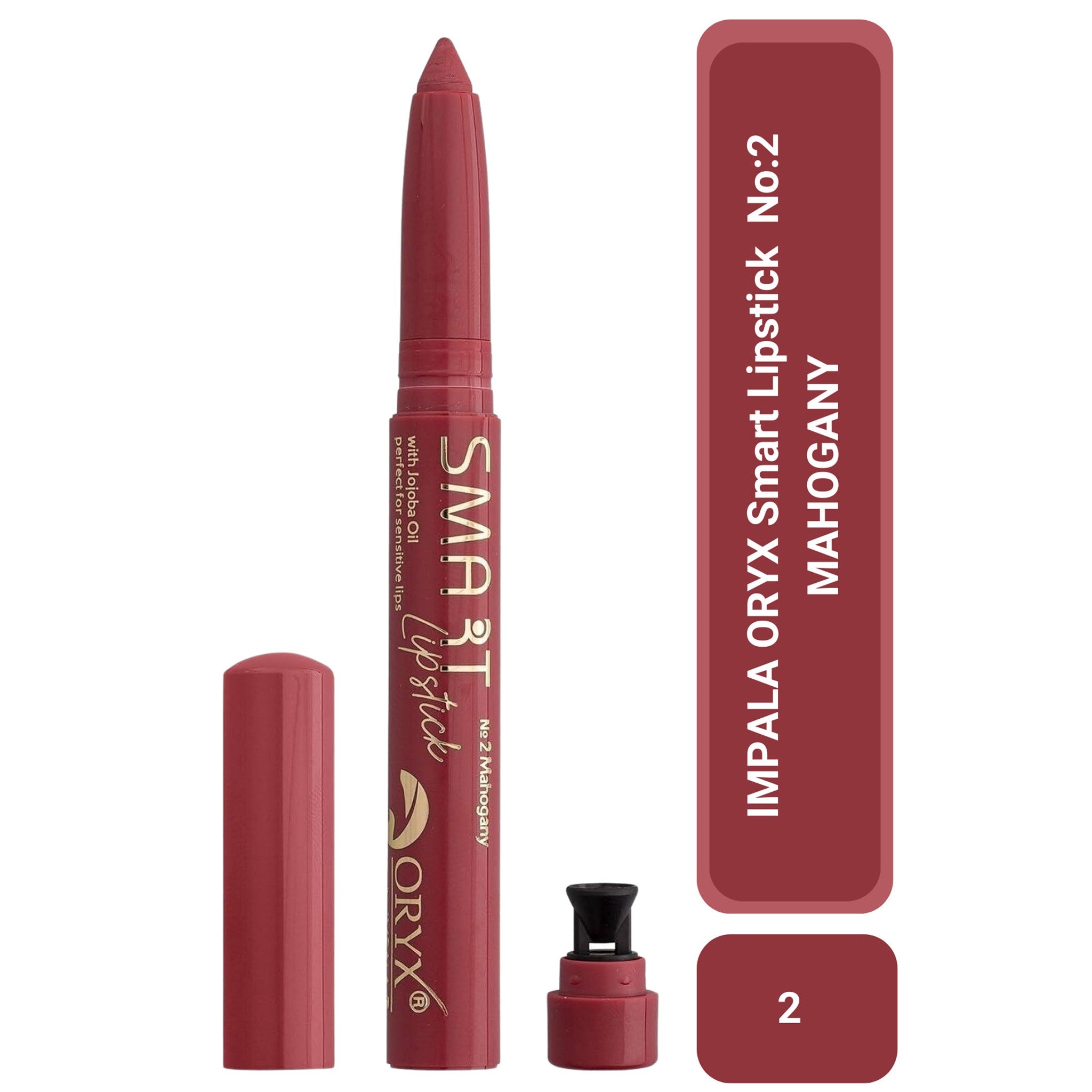 Ruj - ORYX Smart Lipstick No: 2 MAHOGANY / MAUN