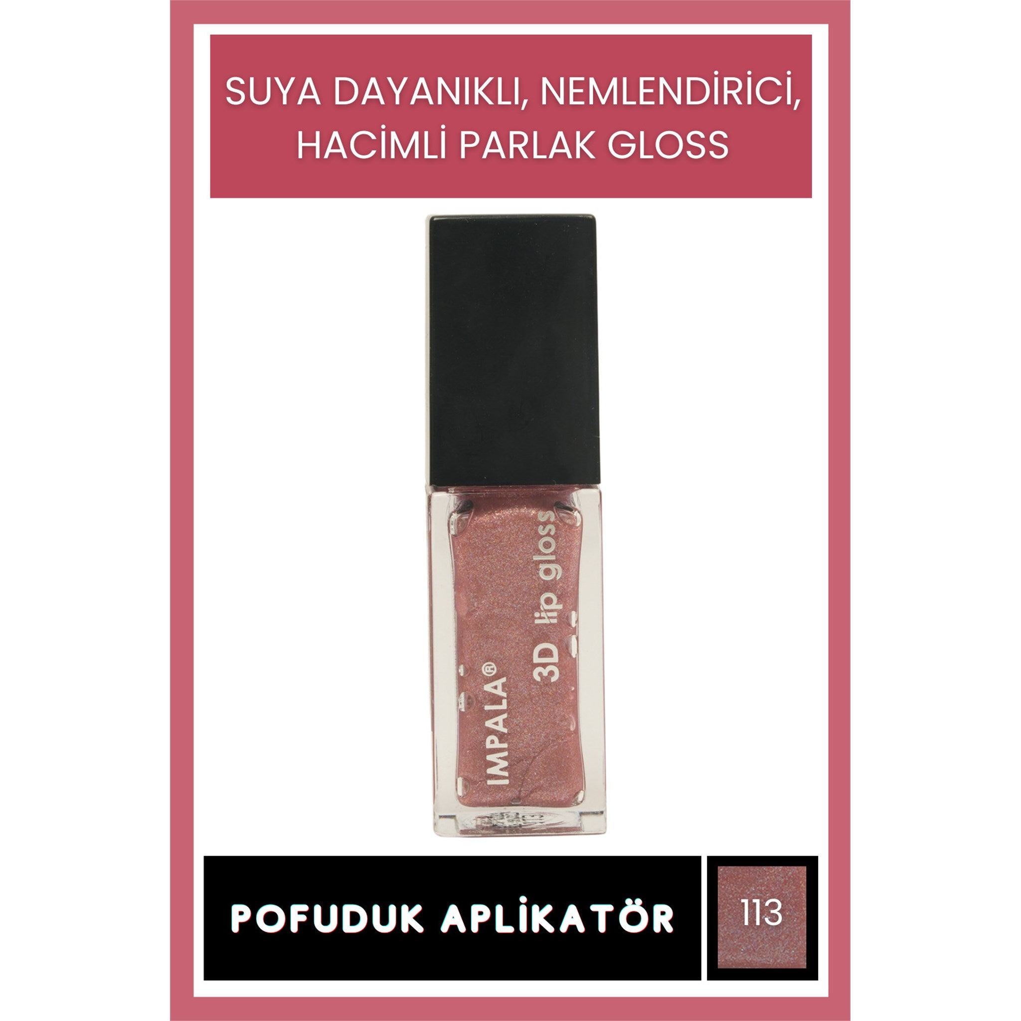 3D Lip Gloss Dudak Parlatıcı No:113