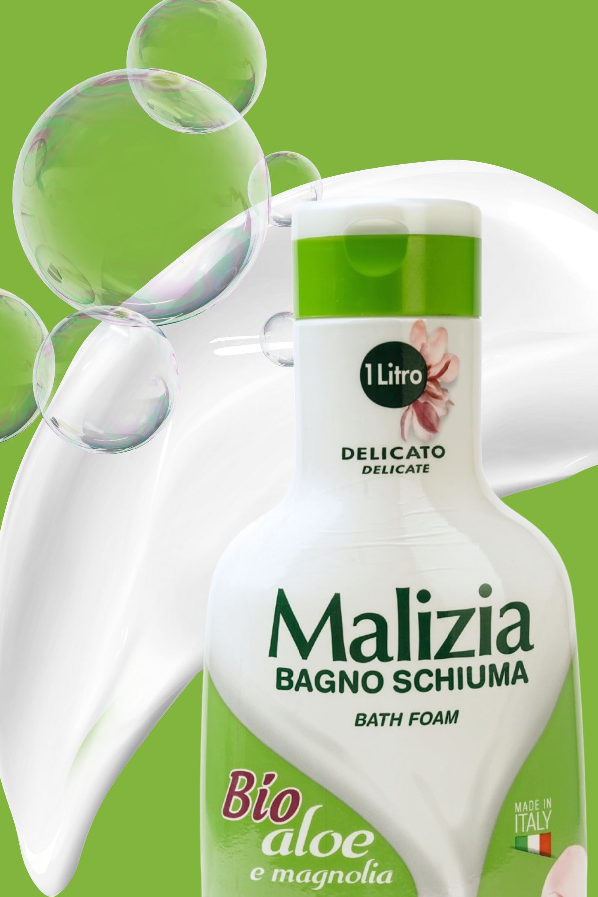 Banyo Köpüğü ve Duş Jeli Organik Aloe Vera ve Manolya