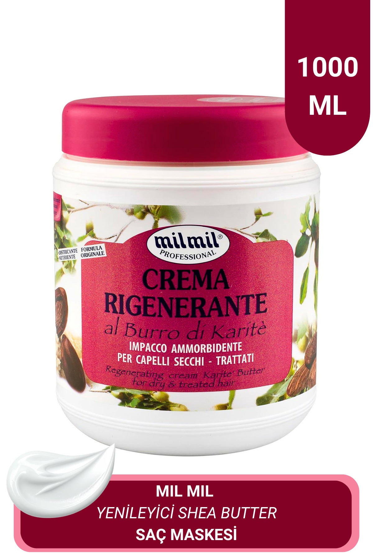 Yenileyici Shea Butter Saç Maskesi Kremi 1000 ml