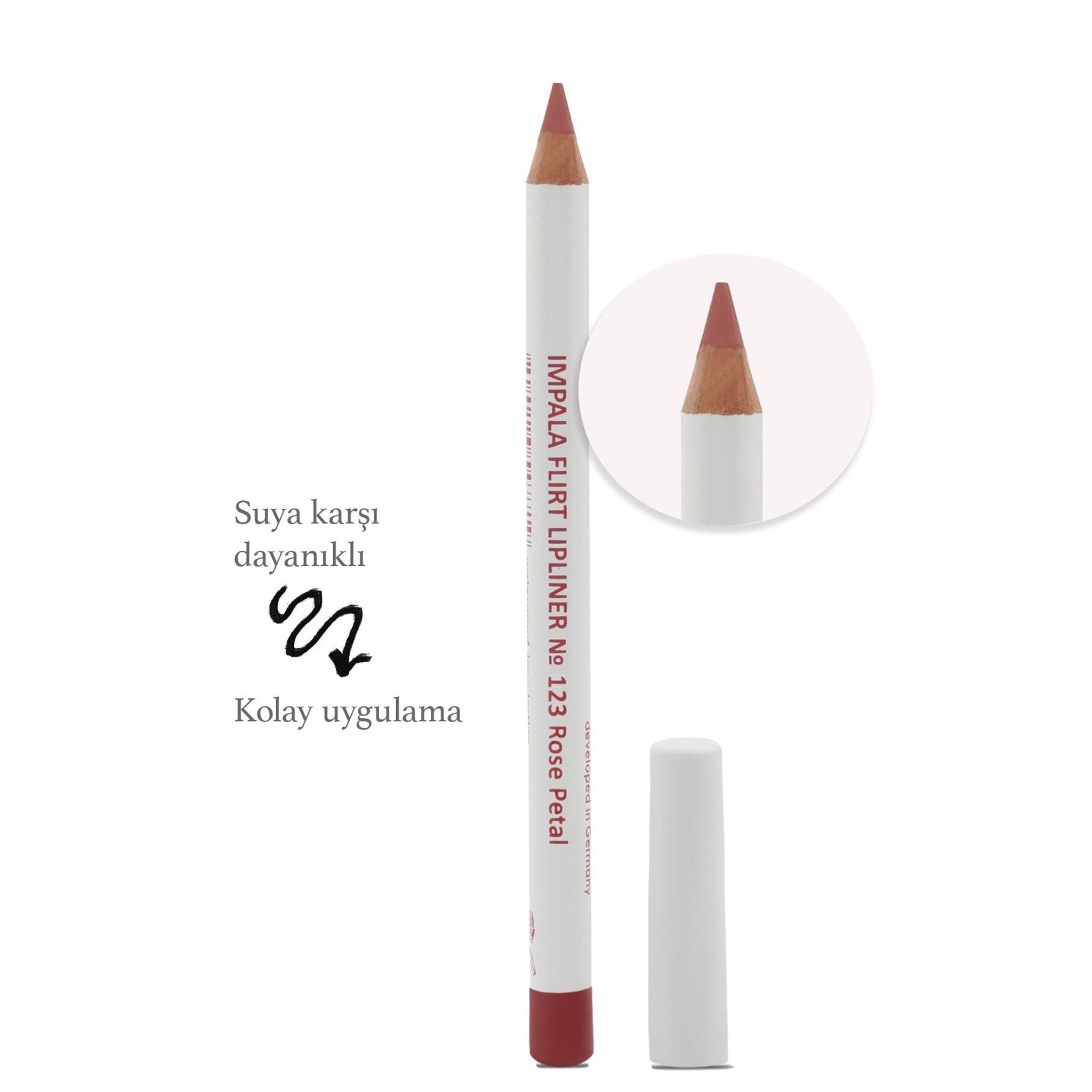 Dudak Kalemi - Flirt Pencil Lipliner No: 123(GÜL KURUSU)
