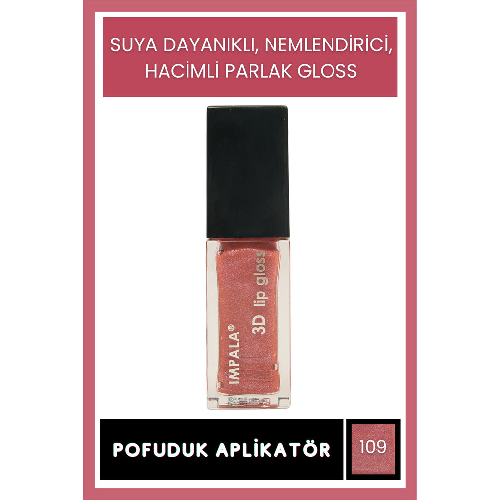 3D Lip Gloss Dudak Parlatıcı No:104