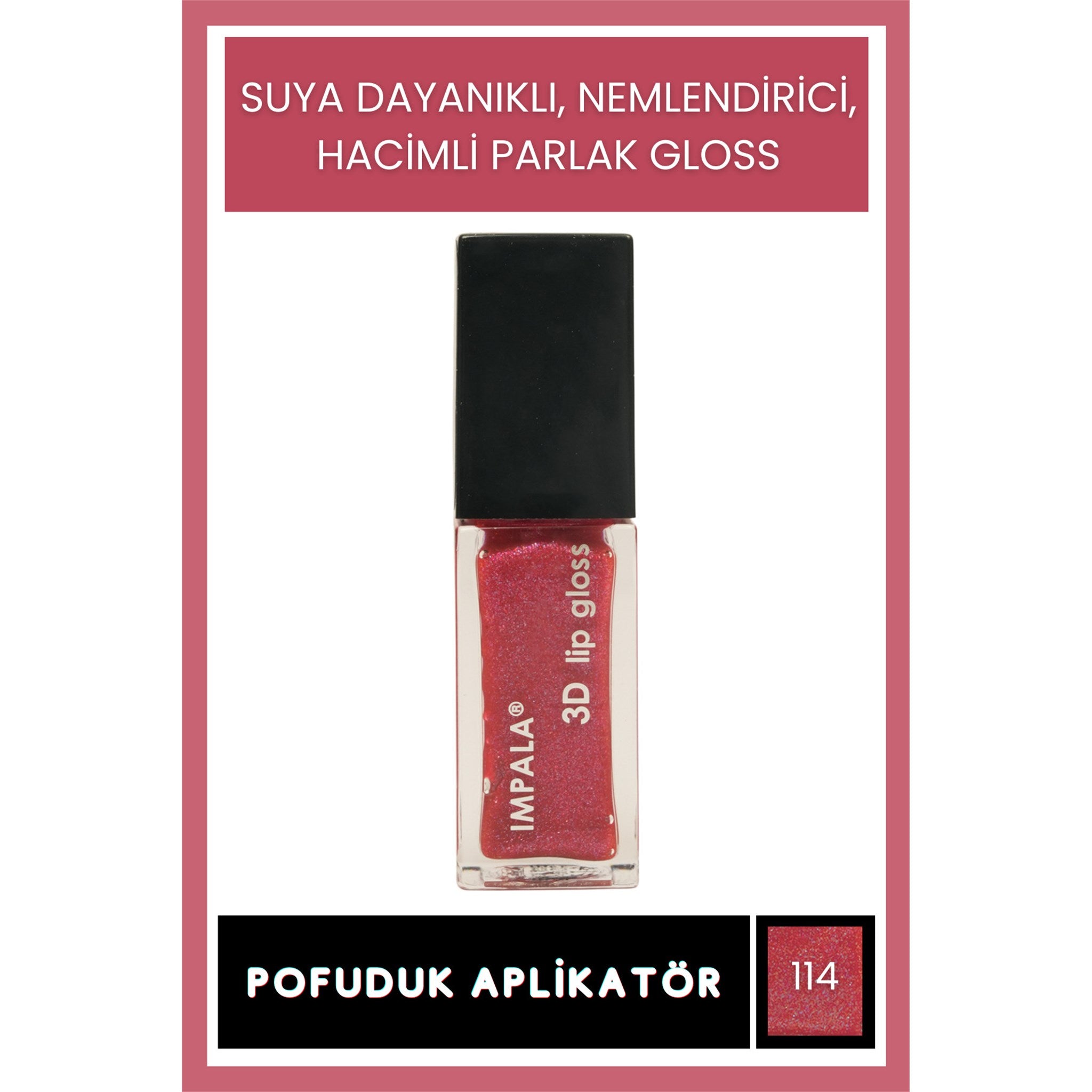 3D Lip Gloss Dudak Parlatıcı No:114