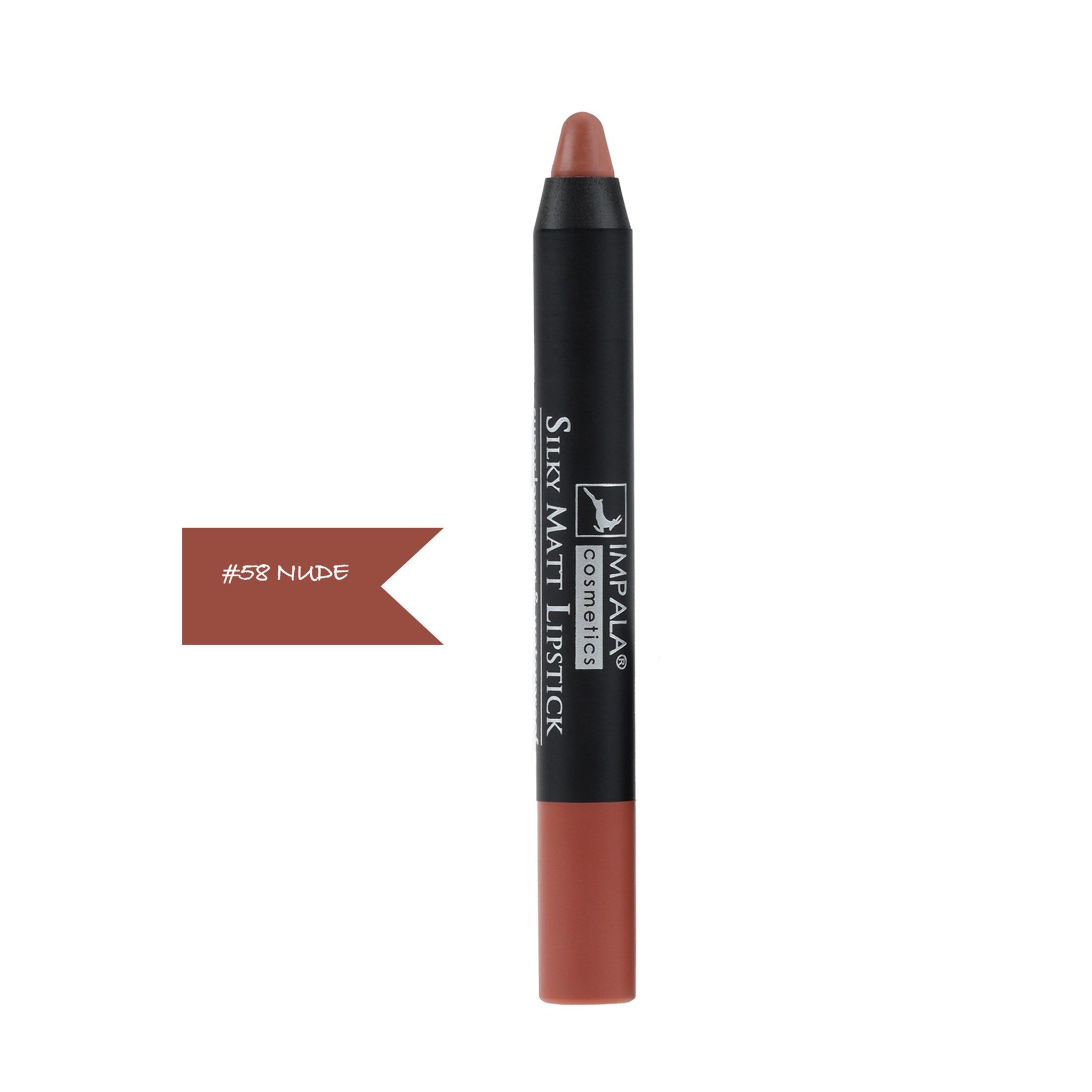 Dudak Kalemi - Silky Matt Lipstick - Uzun Süre Kalıcı & Suya Dayanıklı No 58 nude