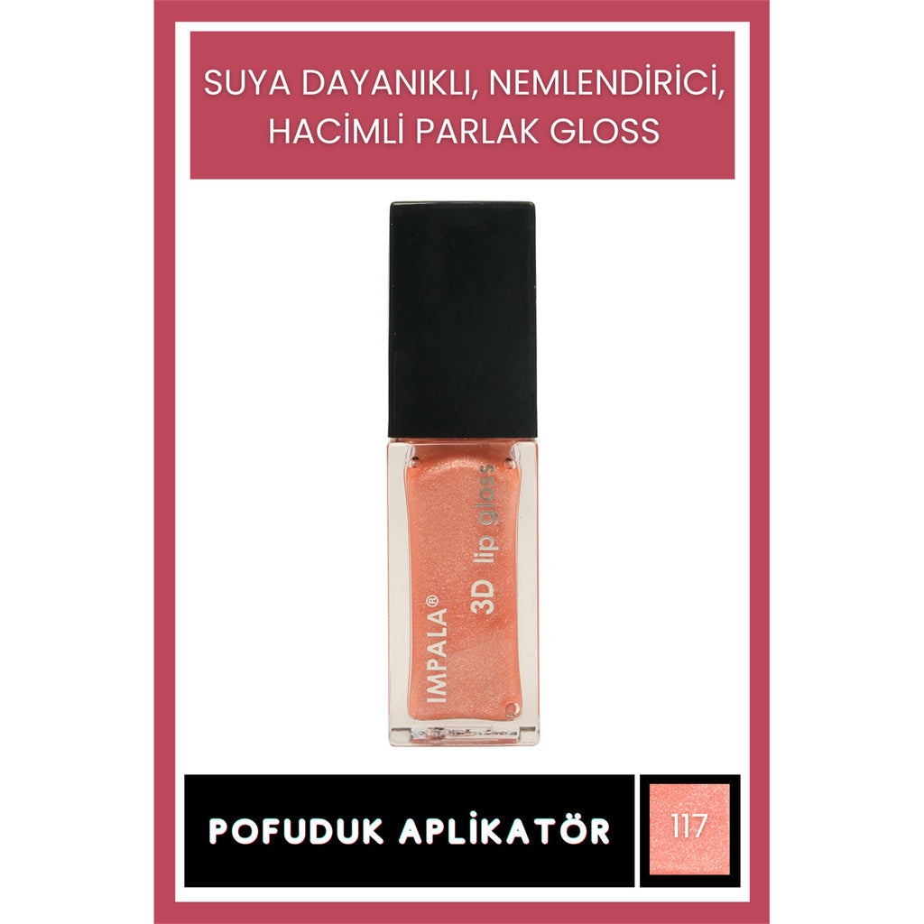 3D Lip Gloss Dudak Parlatıcı No:104