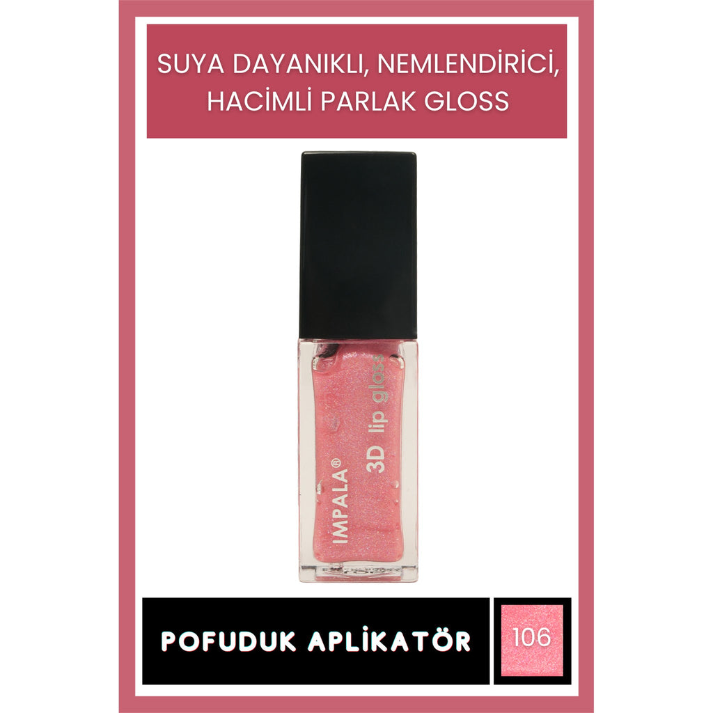 3D Lip Gloss Dudak Parlatıcı No:104