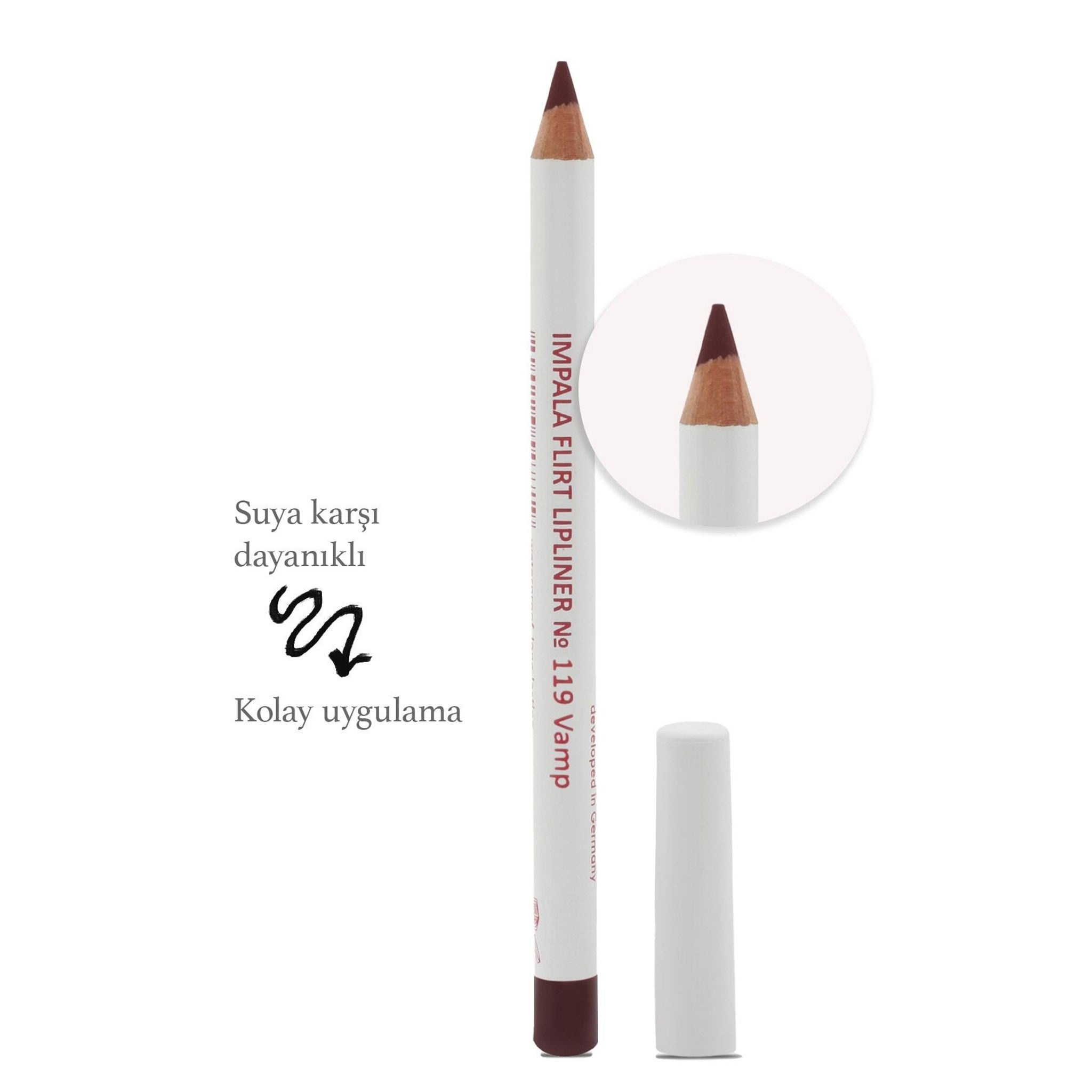 Dudak Kalemi - Flirt Pencil Lipliner No: 119(KOYU BORDO)