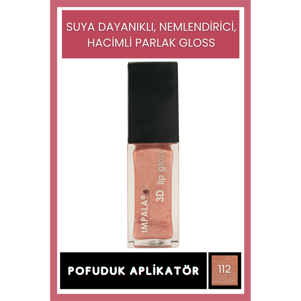3D Lip Gloss Dudak Parlatıcı No:104
