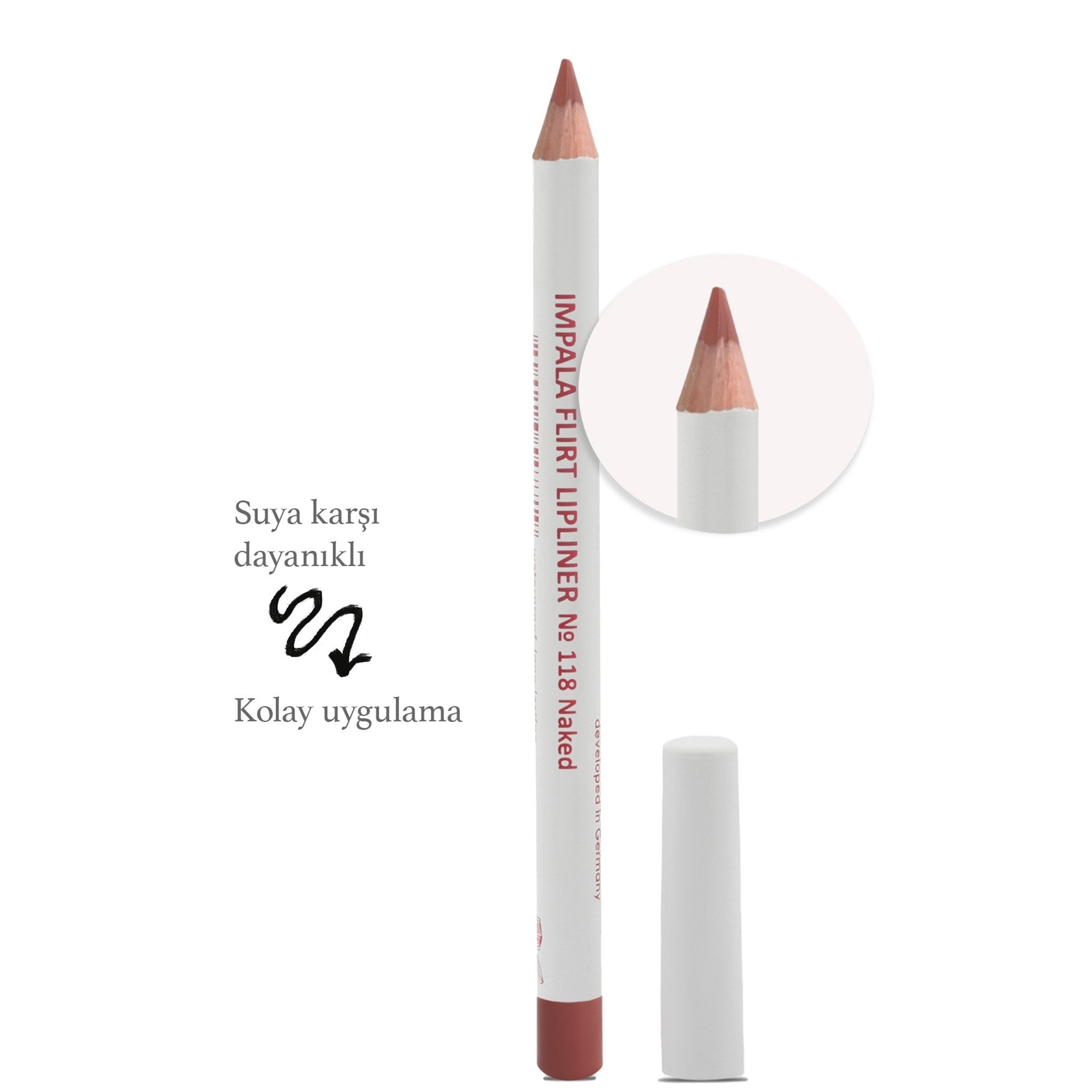 Dudak Kalemi - Flirt Pencil Lipliner No: 118 (NUDE)