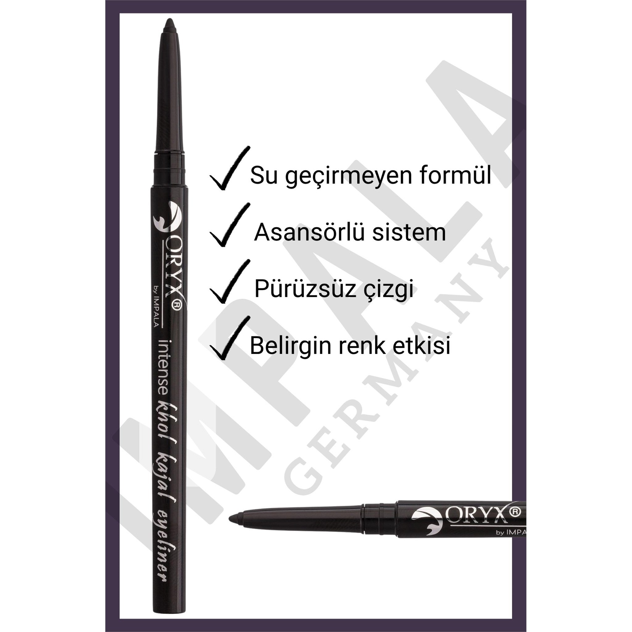 ORYX KHOL KAJAL Göz Kalemi No:1 Siyah-Yeşil