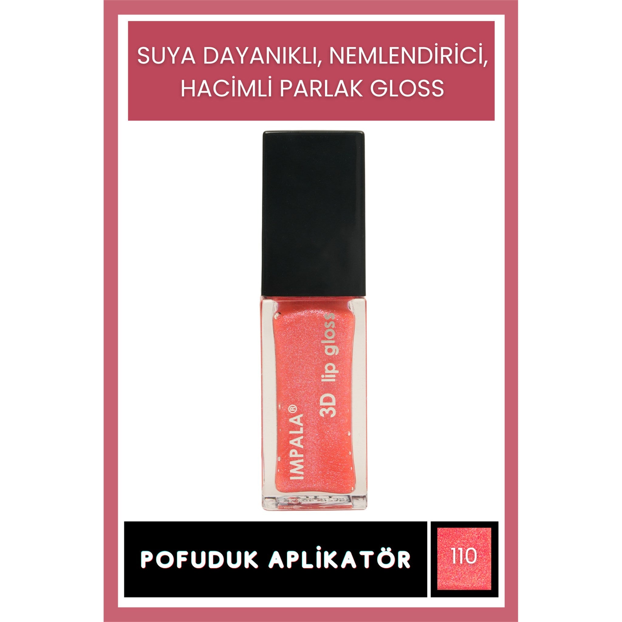 3D Lip Gloss Dudak Parlatıcı No:104