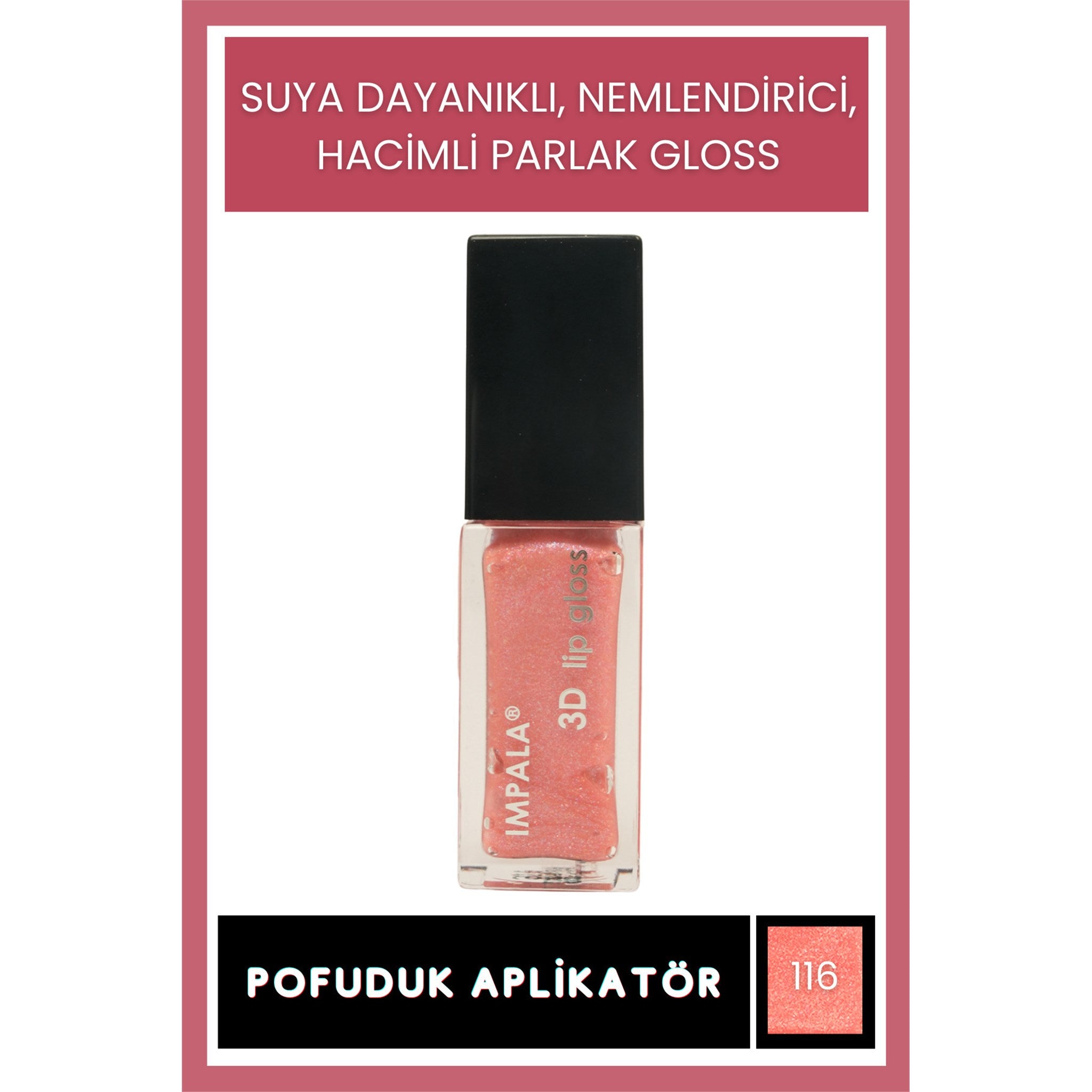 3D Lip Gloss Dudak Parlatıcı No:116