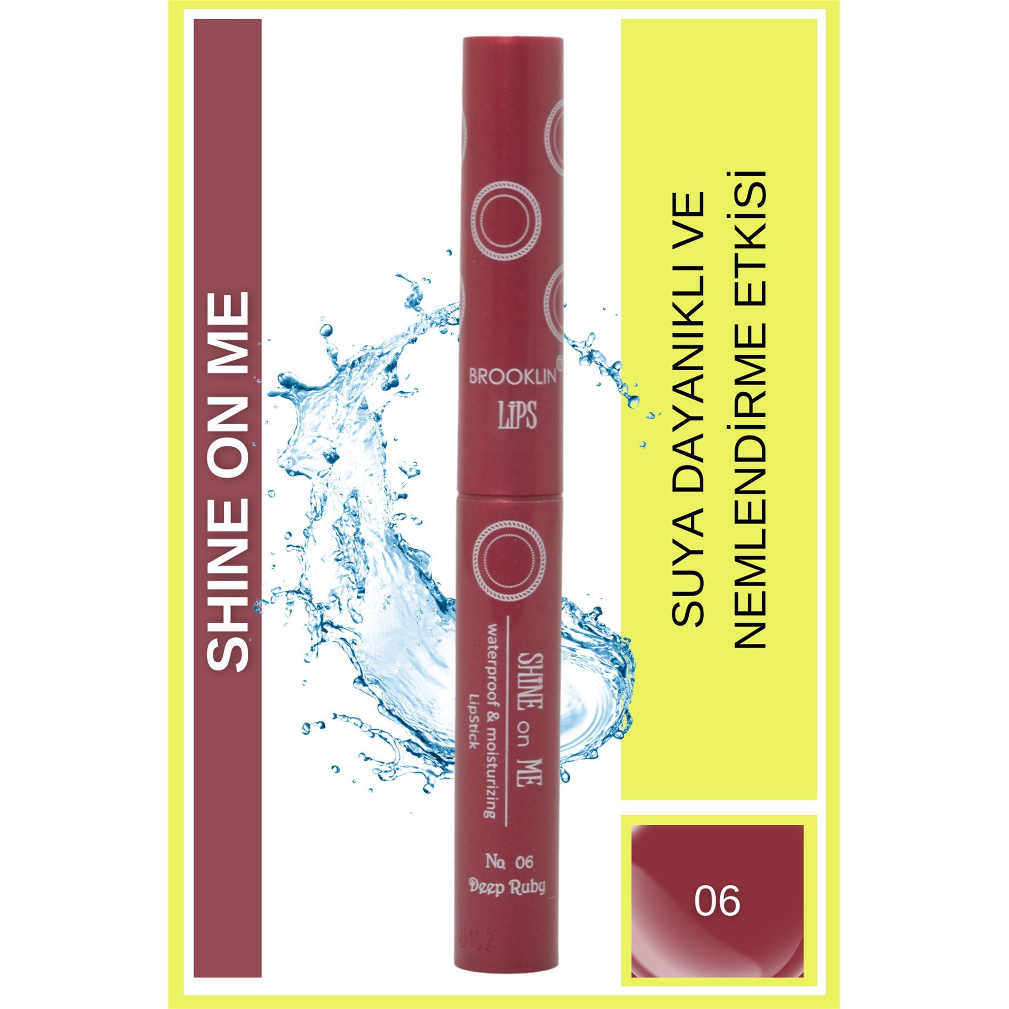 Ruj - LIPSTICK SHINE on ME No 06 deep ruby